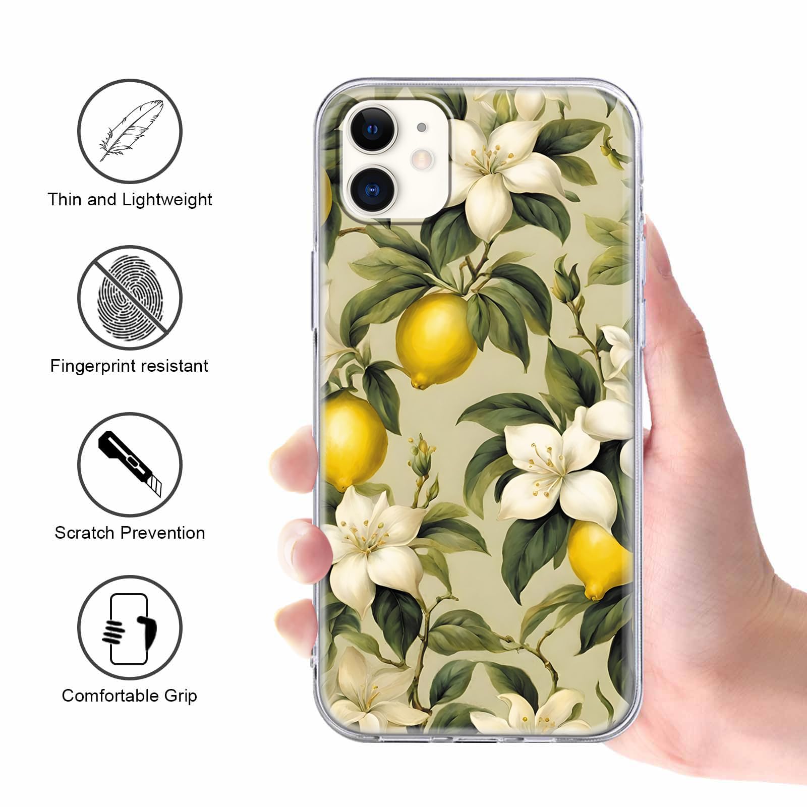 2x Handyhülle Für IPhone 11 Pro – Blumen-Motiv, Transparent, Weiches Silikon, Stoßfest