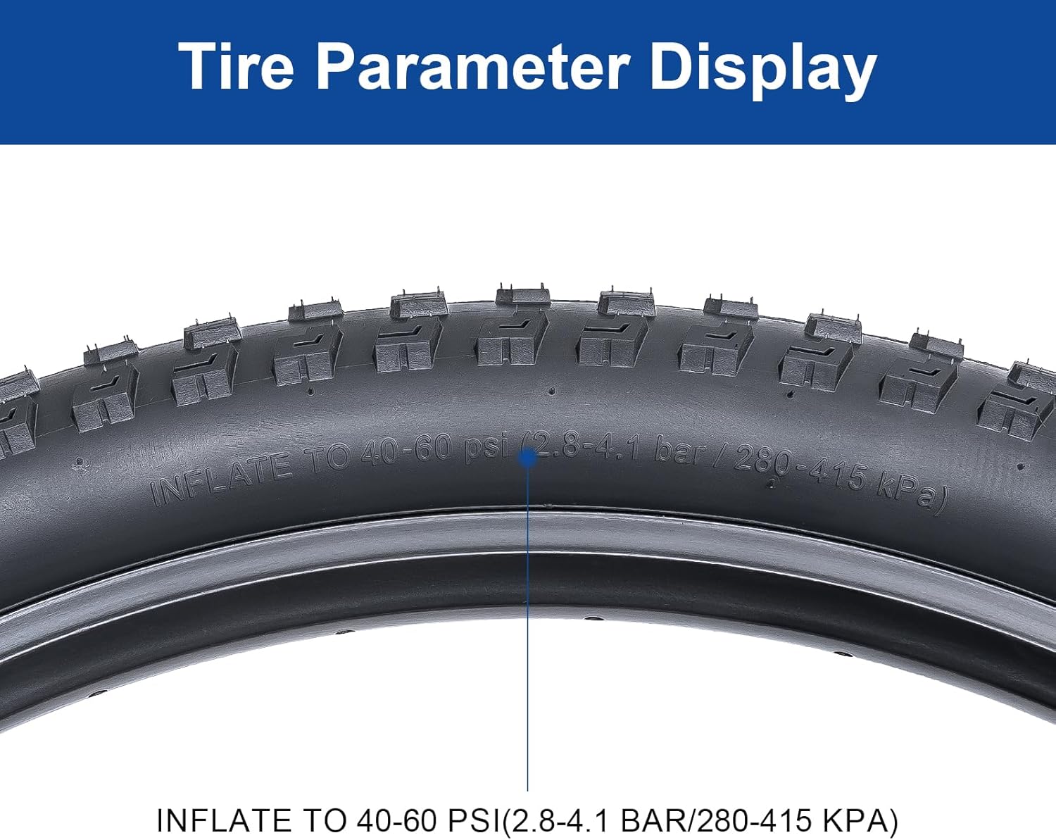 27.5x2.10 (54-584) Bike Tire 27.5 inch Bicycle tire Suitable for 27.5 x 2.10 27.5x2.125 Gravel/Off Road/Mountain Folding Replacement Bike Tire (Single)