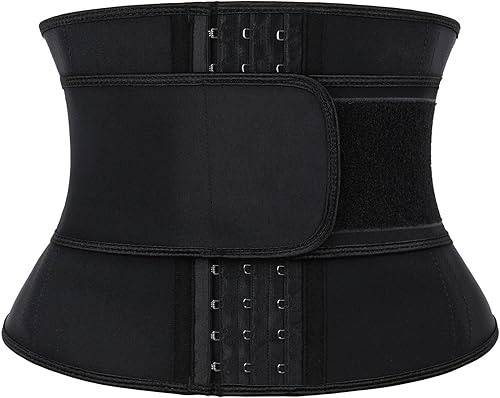 Atbuty Entrenadores de cintura de torso corto para mujer, corsé debajo del busto, de látex, faja deportiva de reloj de arena