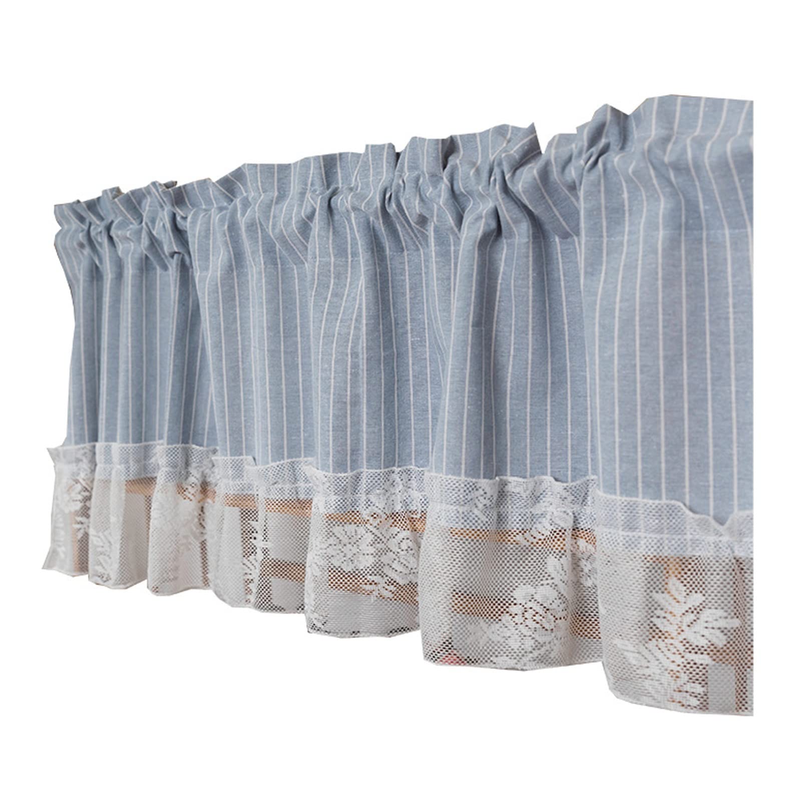 Rideaux transparents en dentelle tricotés main style vintage pour pépinière