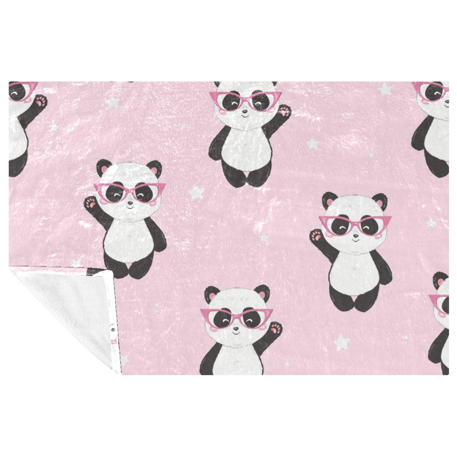 Couverture douce et chaude panda 150x100 cm : isolation thermique optimale et confort absolu