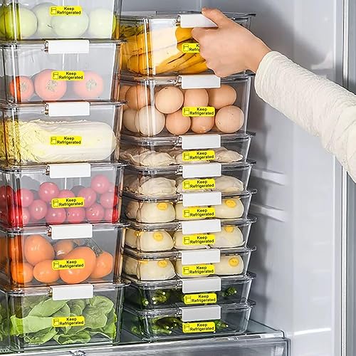 Miniatura 3 de Pegatinas refrigeradas, embalaje de alimentos fríos, etiquetas de advertencia y clínicas de salud, material de PVC duradero impermeable, 500