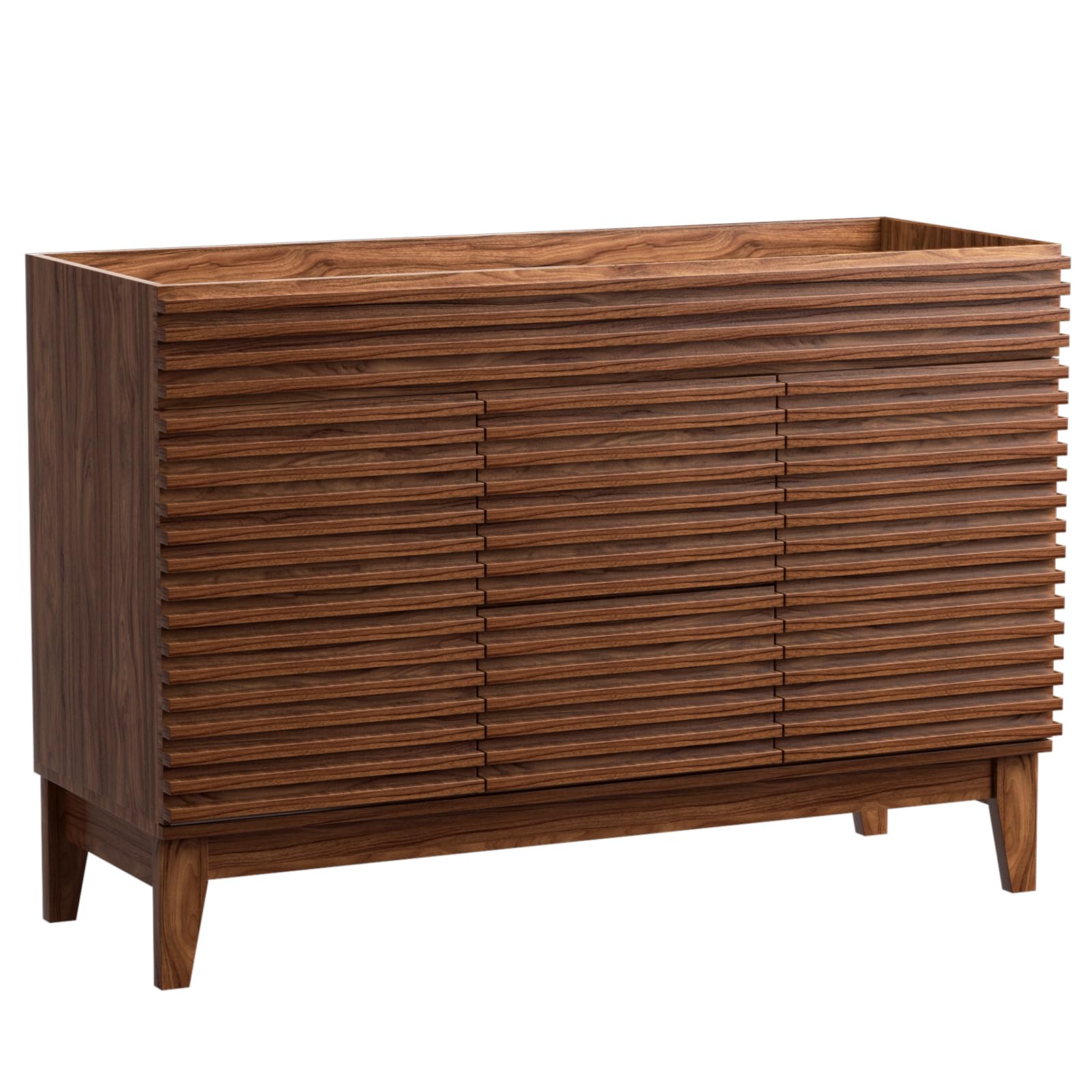 Snapklik.com : ROOMTEC 48" Bathroom Vanity, Mid-Century Freestanding ...