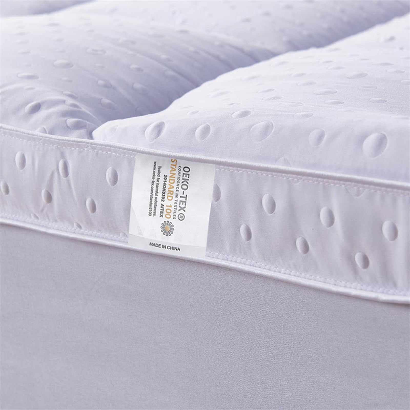 Bedecor 3D Topper Matrimoniale 180x200cm, Topper Materasso Matrimoniale di Microfiber per Divano Letto Extra-Morbido, Antiallergico, lavabile in lavatrice