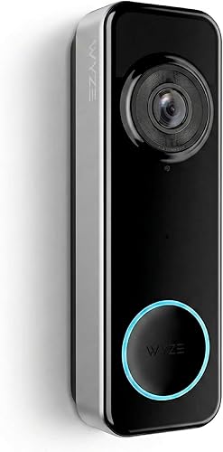 Wyze Timbre de video con batería, cámara inalámbrica, 1536 x 1536 HD+ con visión nocturna a color, audio de 2 vías, vista 1:1 de cabeza a pies,