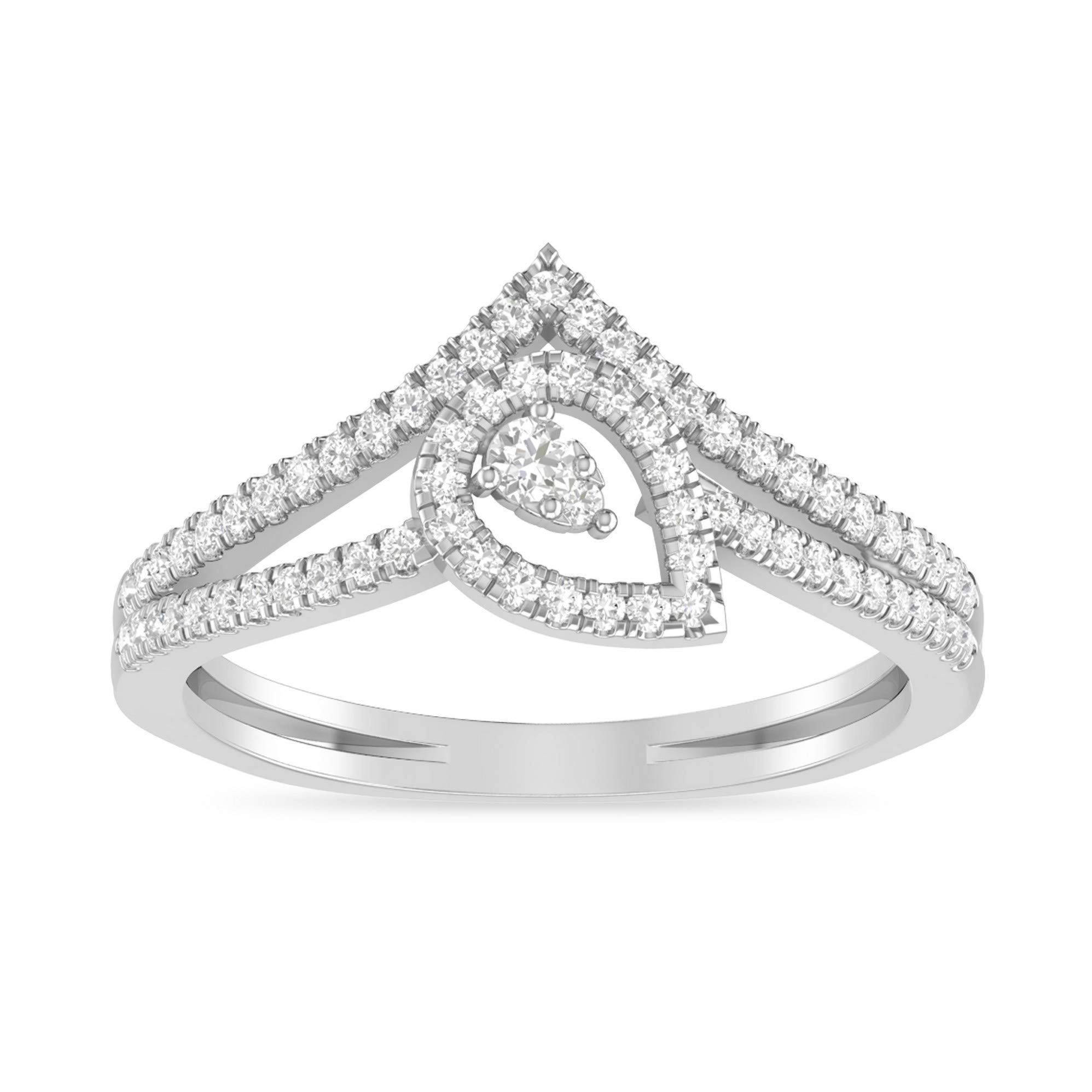 pc jeweller White Gold and Solitaire Ring for Women-picture-3