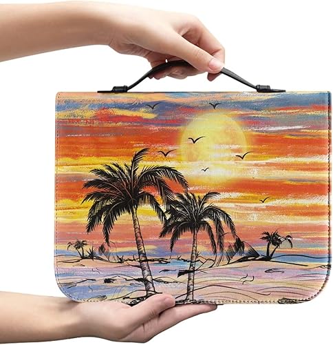 Miniatura 3 de TODIYADDU Funda para Biblia para mujer, gran capacidad, bolsa diaria para libros de iglesia, protector de escritura, regalos de vacaciones