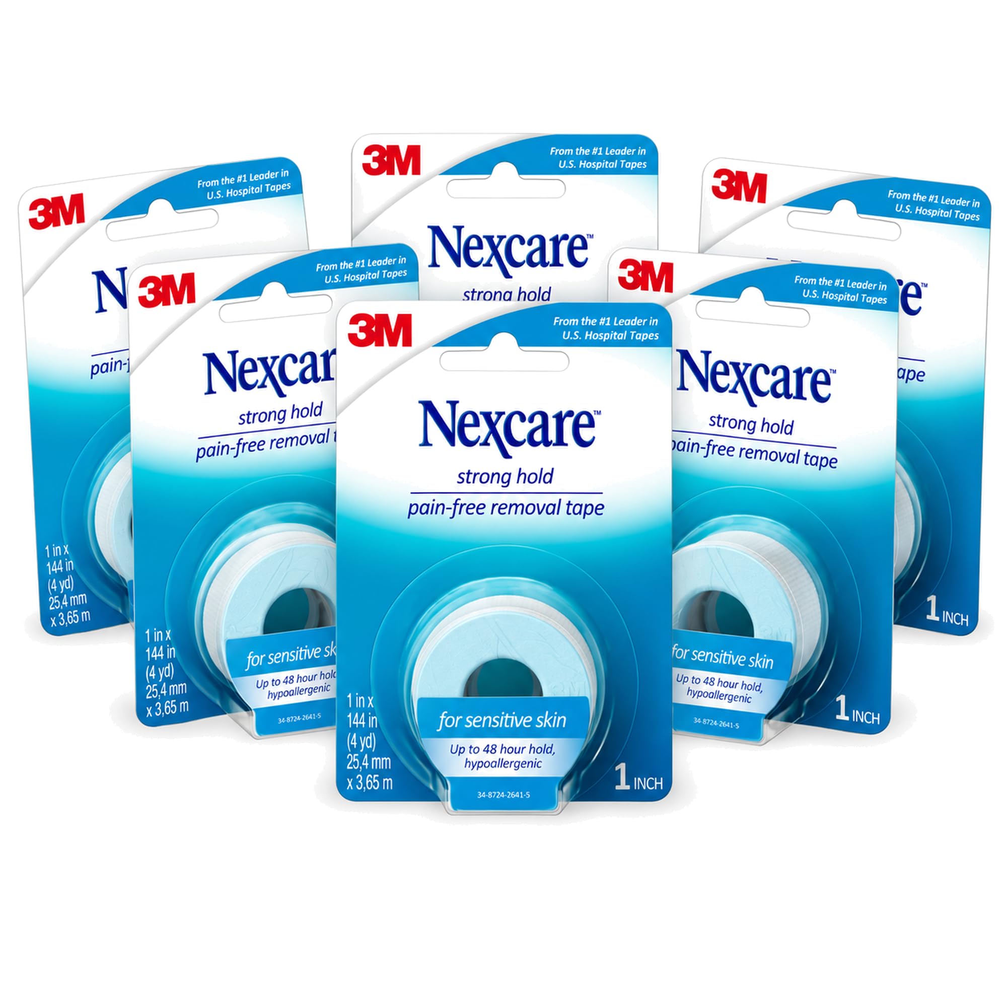 Nexcare Sensitive Adhesive Hypoallergenic Latex Free