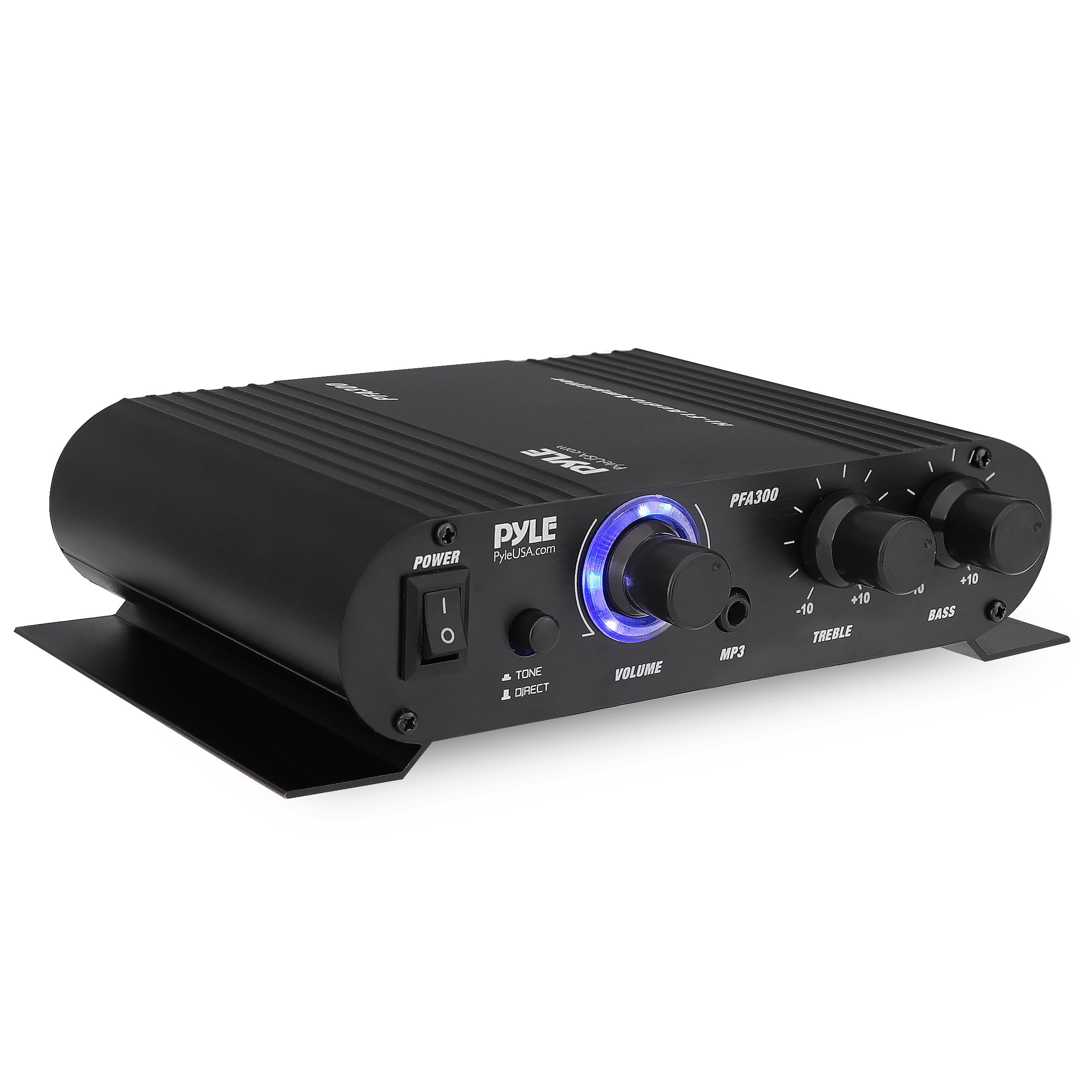 Pyle Stereo Amplifier - 90W HiFi Audio Receiver, 2 Channel, Mic In