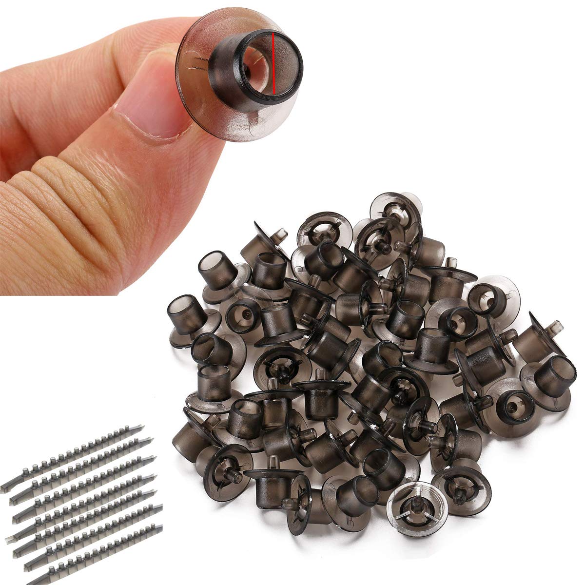 Sunflower Beekeeping Queen Rearing Base Mount Cell Cups with bee Frame Cell bar/JZ-BZ Cell bar(7PCS 15-Hole Hive Cell Bar Frames Combs with 100pcs Plastic Cell Cups)