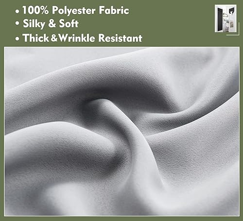 Miniatura 3 de PI Cortina opaca de velcro para puerta cortina de privacidad con aislamiento térmico para puerta de cristal aula puerta corrediza pantalla de amarre