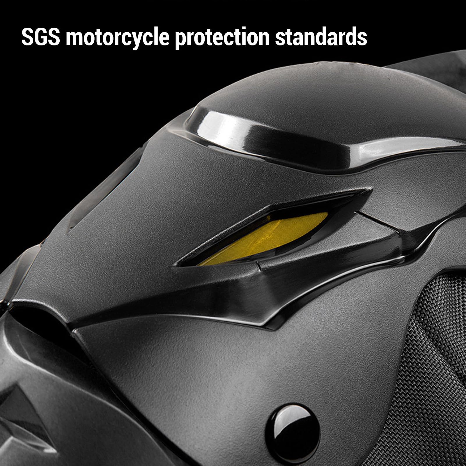 Ginocchiera per Motocicletta, Precurvata Regolabile da 45 a 180 Gradi con Cinghia di Fissaggio a Innesto, per Attrezzatura Protettiva per Pattinaggio su Sci, Motocross, Cross (COLORFUL)