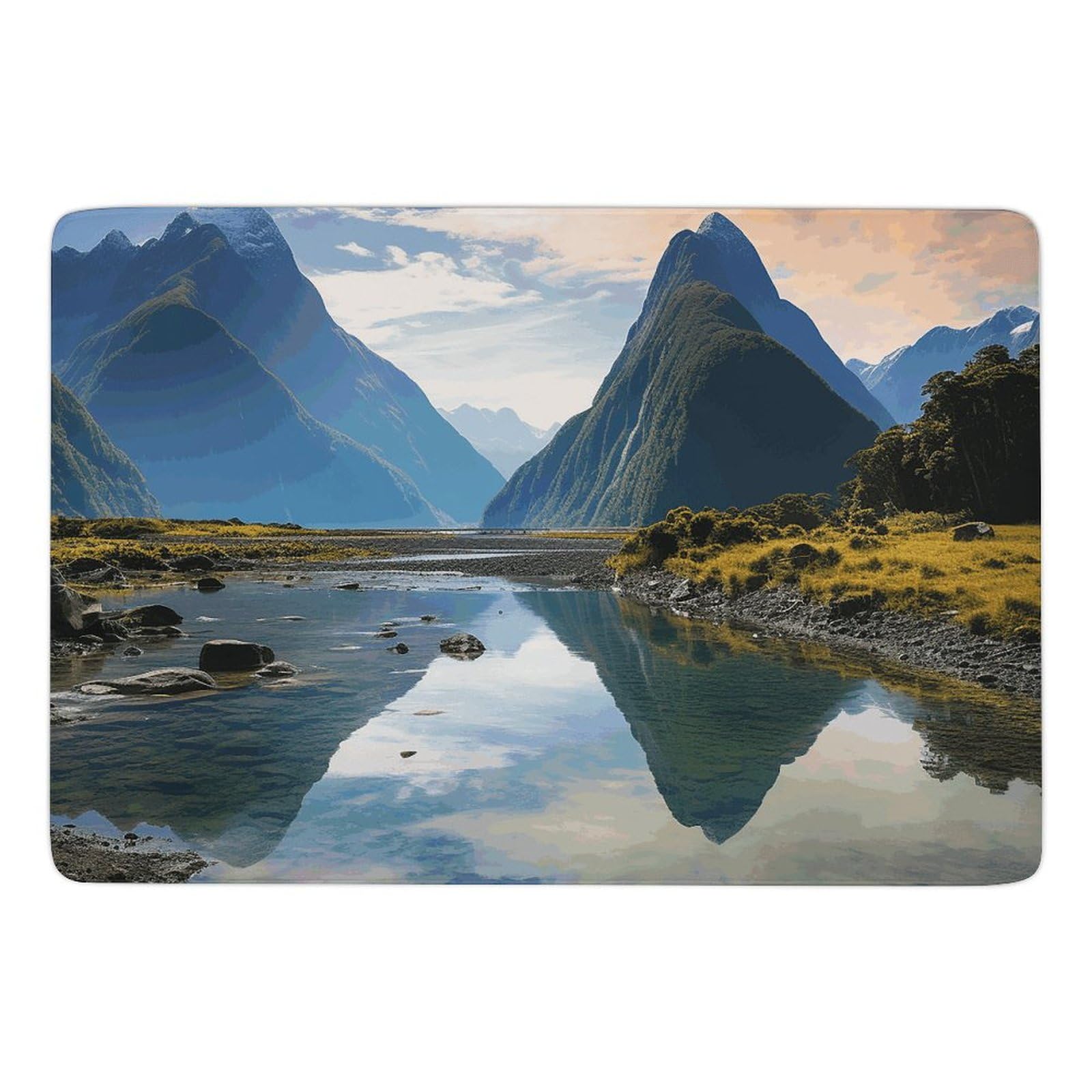 Tapis de sol en peluche Fiordland lavable et haut de gamme pour décoration intérieure