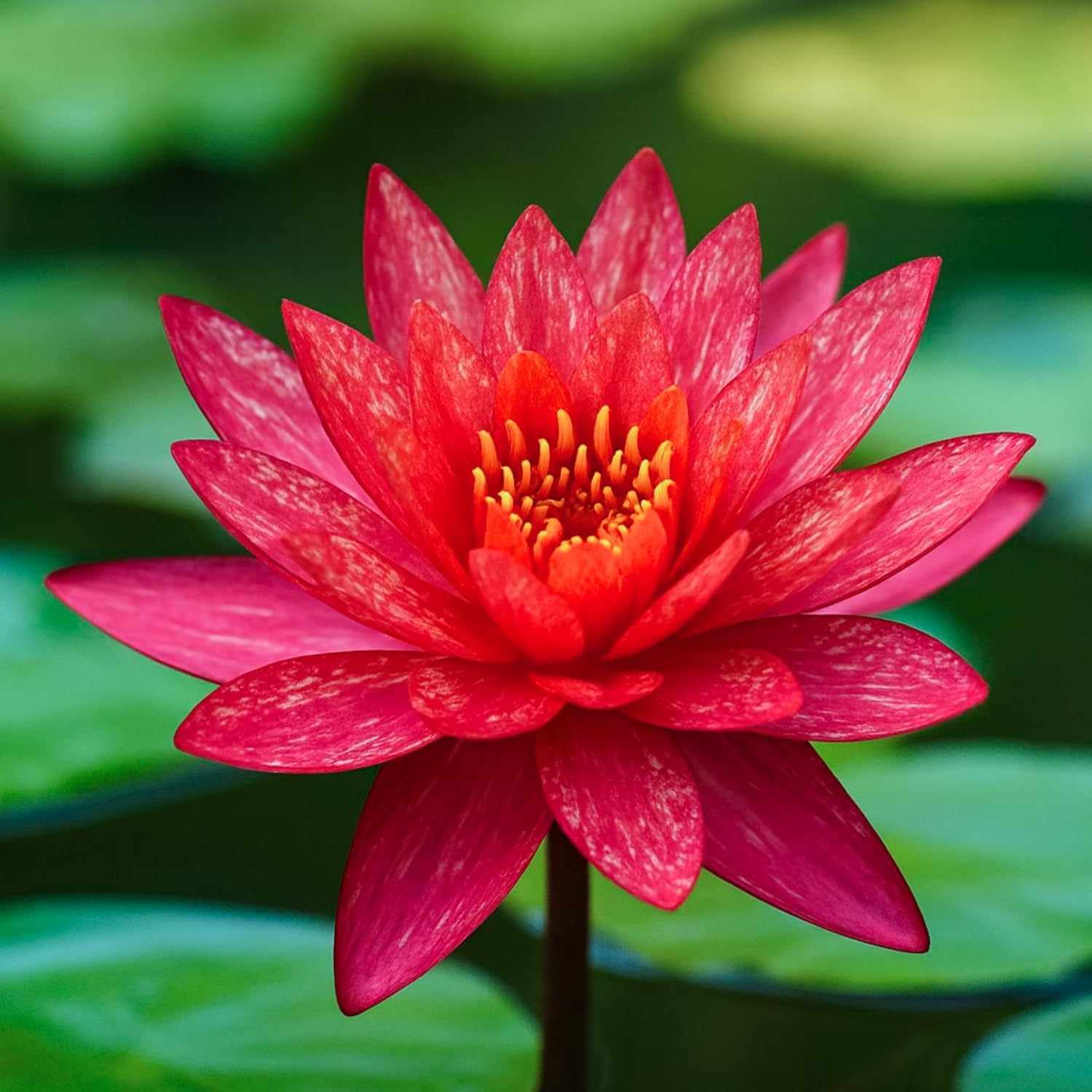 Mixed Water Lily Bulb | Live Blooming Water Plant - pack of 1 | Live Plant, Aquatic Flower, Pond Use, Water Garden-image-20