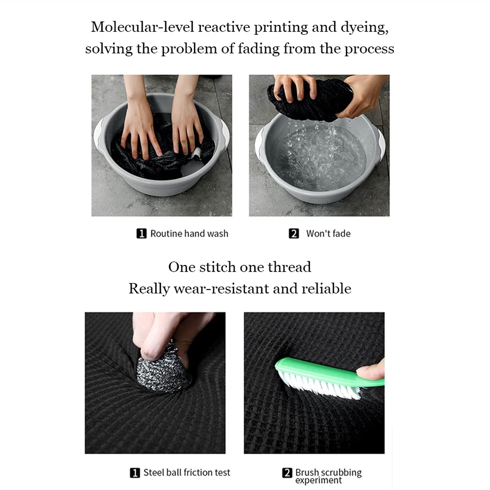 Rettangolare Copri Pouf, Elasticizzato Fodera per Pouf in Tessuto Jacquard Copertura Dell'Ottomano Morbido Elastico Fodera per Pouf Lavabile Copri Poggiapiedi per Soggiorno