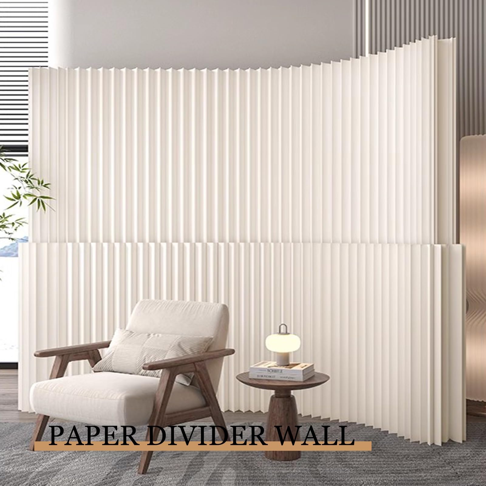 Biombo Separador Divisor De Pared De Papel Para Oficina En Casa, Divisores De Habitación Retráctiles Y Pantallas De Privacidad Plegables, Pantalla Divisoria De Habitación Independiente(4x2.2 m/13.12x7
