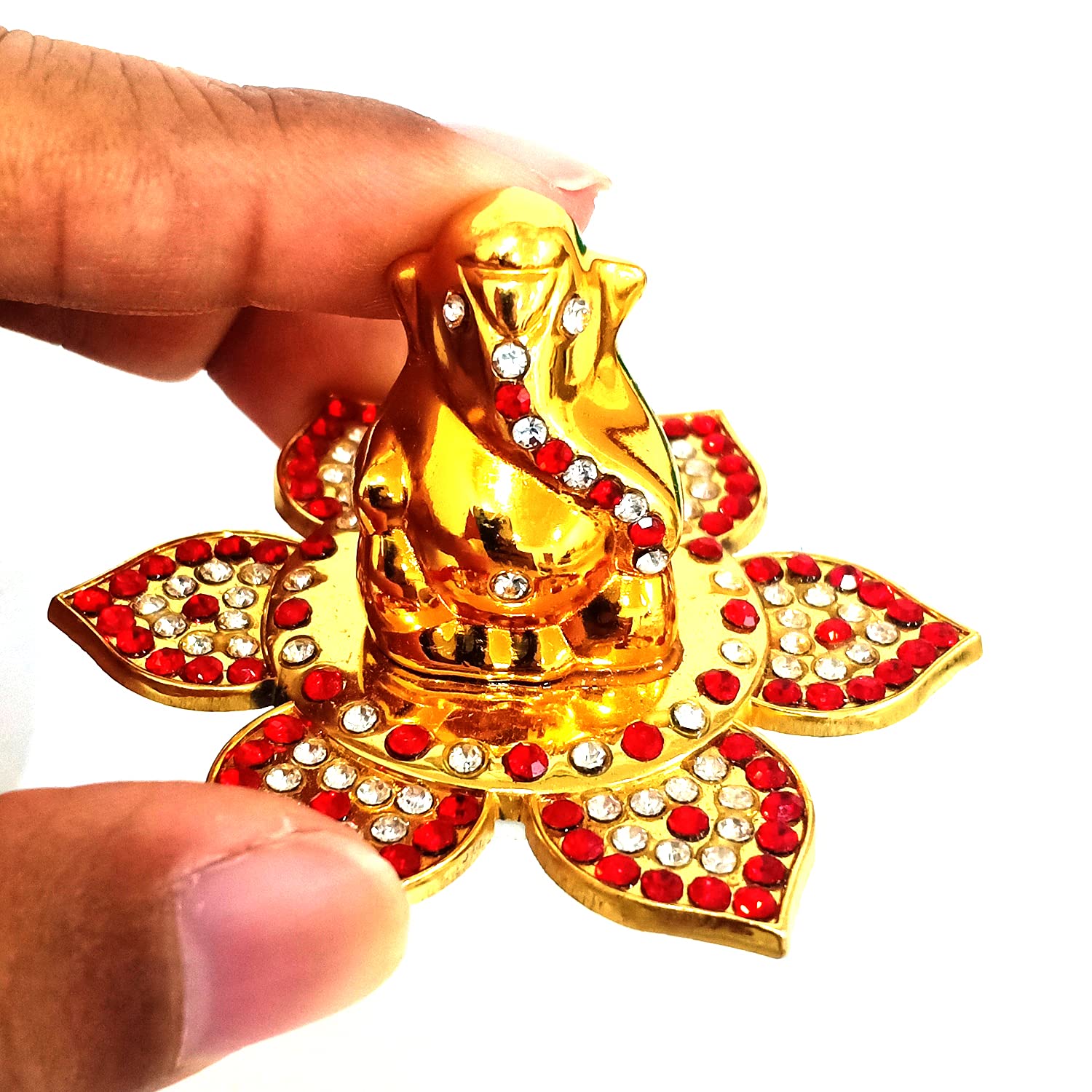 Buy Golden Ganapati Murti with Attactive Ganesha Murti for Car