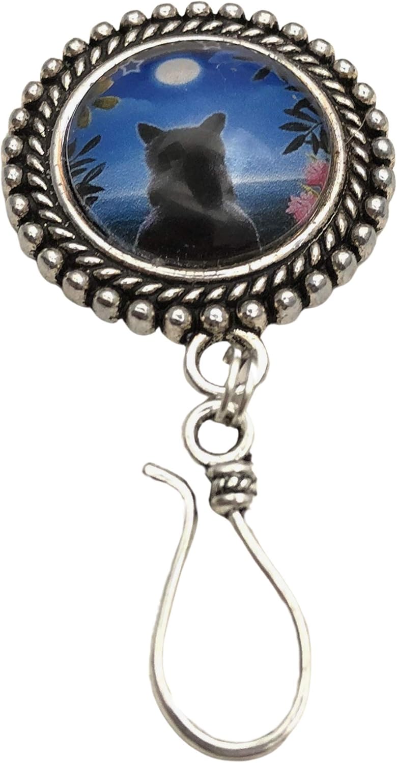 Cat Portuguese Knitting Pin for Knitters, Yarn Holder for Knitting