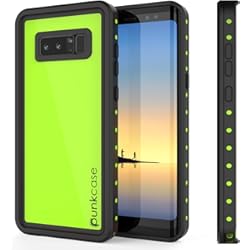 PunkCase Galaxia Nota 8 Impermeable Studstar Serie del Caso Slim Fit Ip68 a Prueba de choques al Polvo Snowproof Armadura Cubierta para Samsung Galaxy Nota 8 Verde Claro