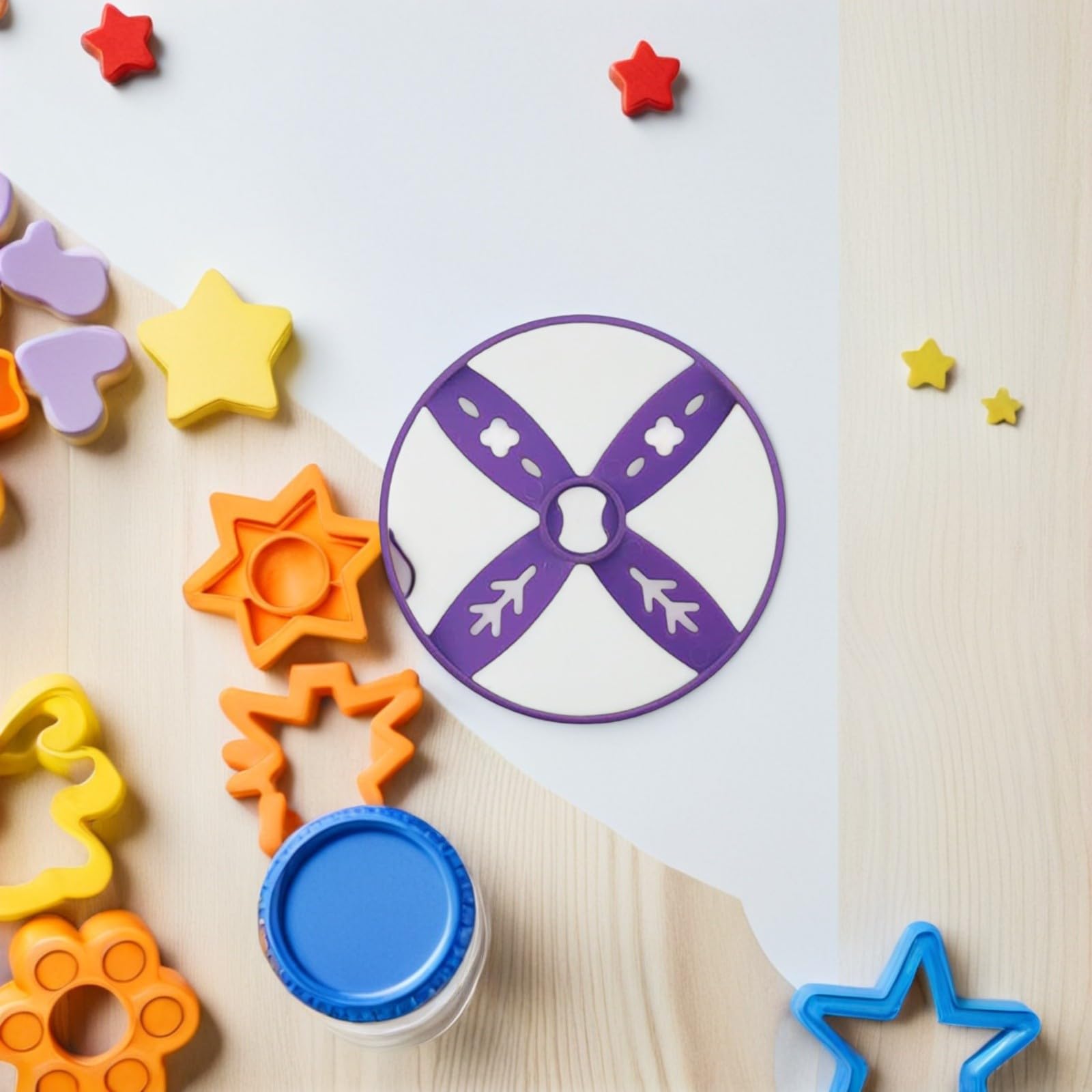 MERRYHAPY Juego de 40 Discos Voladores de Juguete, Compatibles con Juguetes de Mano y Pie, Colores Variados, Materiales Resistentes para Juegos al Aire Libre, Reuniones Familiares