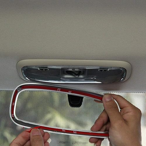 Miniatura 7 de YIWANG ABS cromo coche fila trasera lámpara lectura marco cubierta ajuste 1 unid para Land Rover Freelander 2 2007-2015 accesorio auto