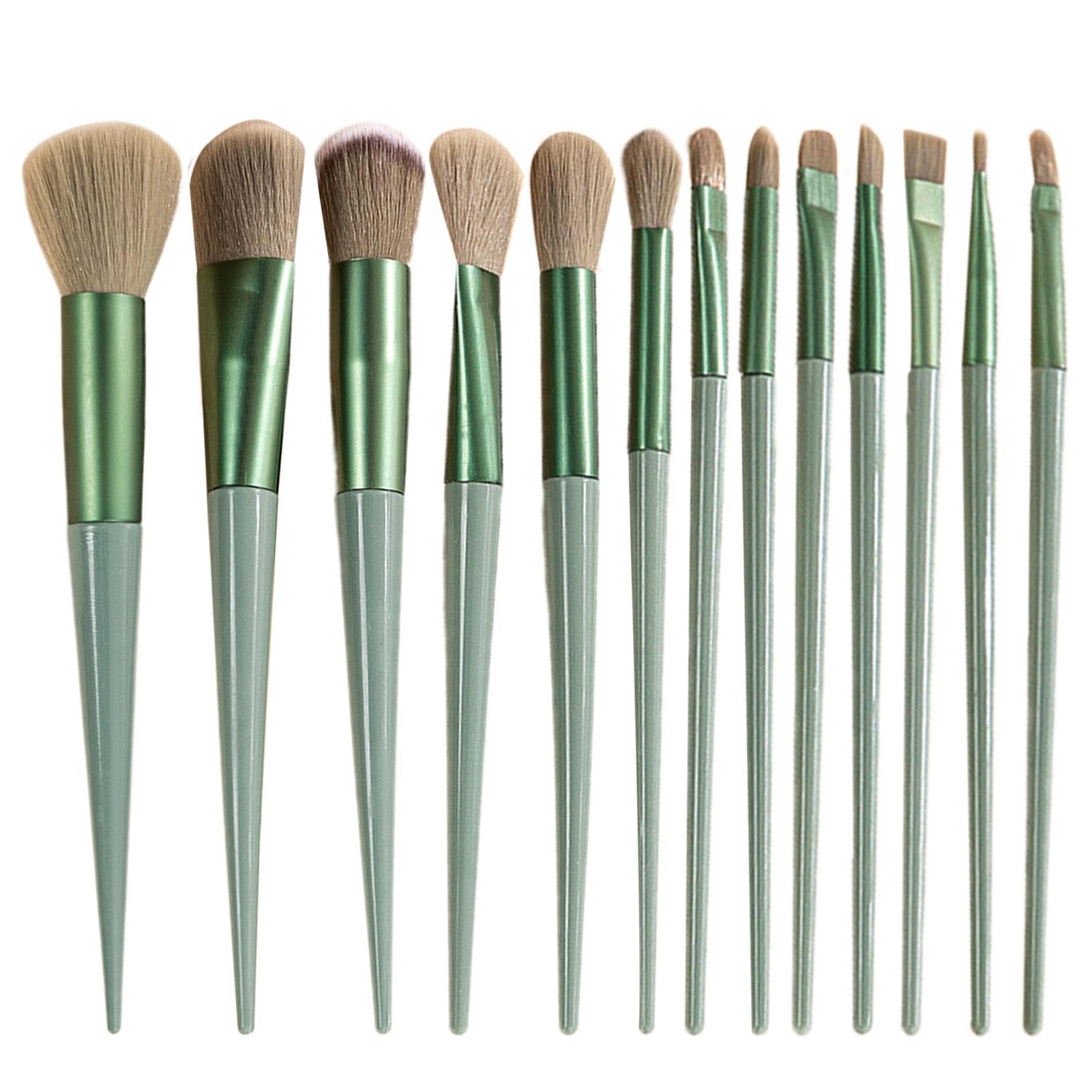 Juego de brochas de maquillaje, 13 brochas de maquillaje profesional de cerdas , para base, colorete, sombra de ojos, brochas cosméticas, juego de brochas de moda para mujeres, cara, mejillas,