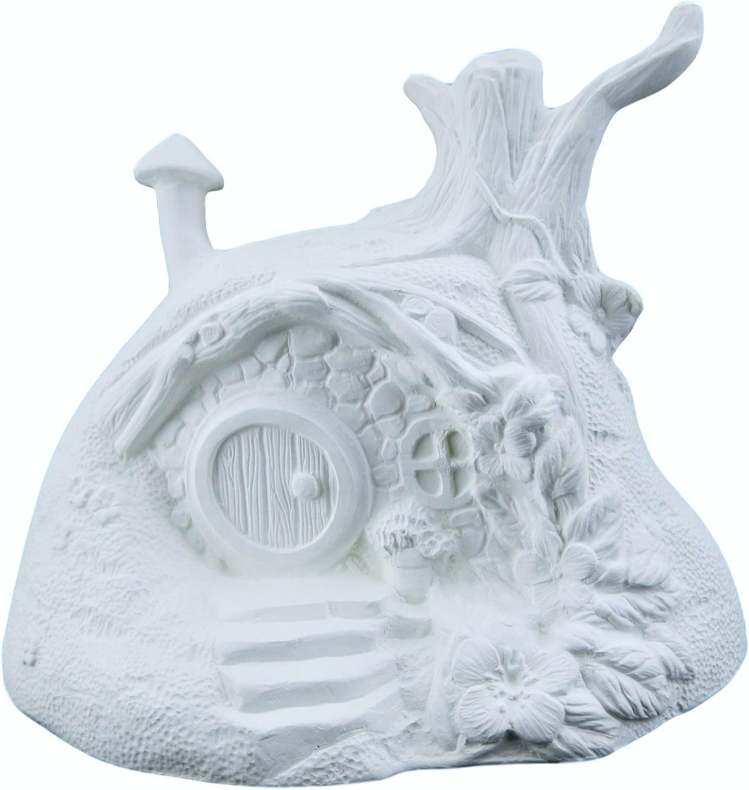 Hobbit Fairy House - Fairy Cottage Ready to Paint (Unpainted) Ceramic Bisque by Doc Holliday - Handcrafted in The USA