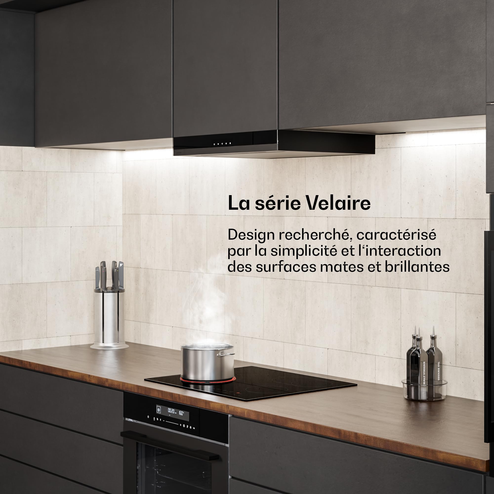 Klarstein Plaque Vitrocéramique 4 Feux - 60 cm, 6700 W, Commande Tactile, Minuterie, Sécurité Enfants, 9 Niveaux, Surface Verre, Table de Cuisson Vitrocéramique Moderne