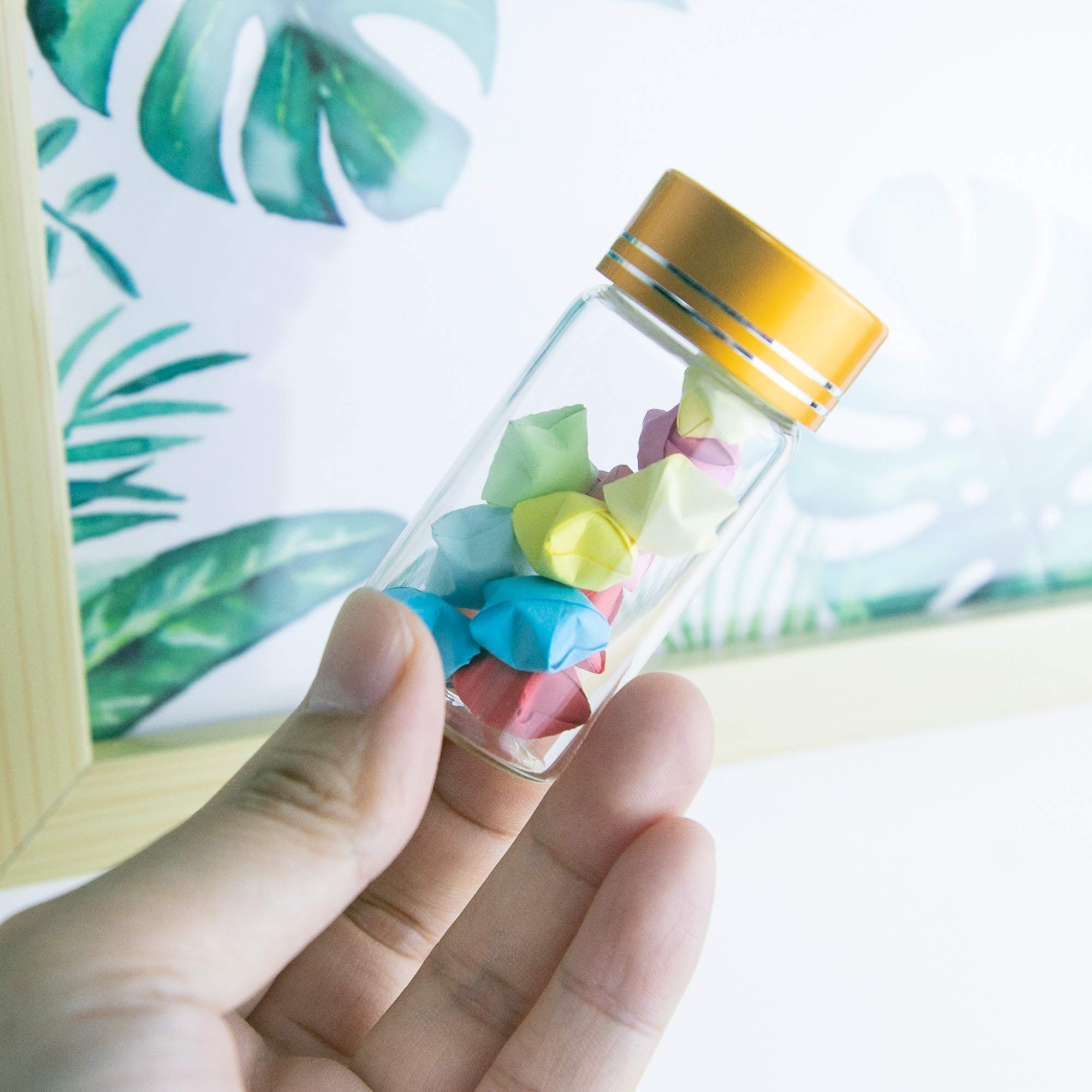12x Klare Kunststoff-Flaschen 237 Ml Mit Goldkappe – Nachfüllbar, Für DIY & Geschenke