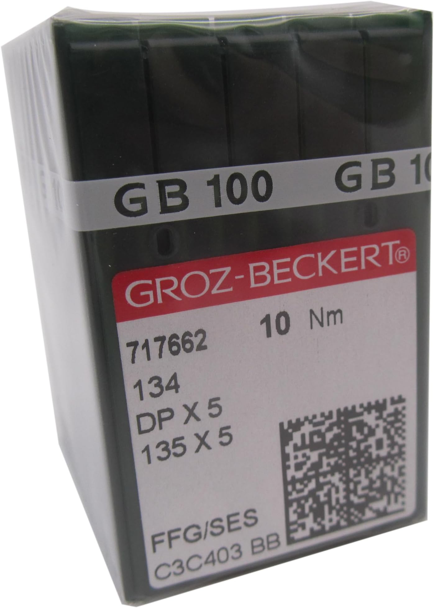 GROZ-BECKERT Needle - 100PCS Groz-Beckert 134R 135X5 DPX5 FFG/SES Point Needles in CKPSMS Clear Plastic Box for Many Industrial Sewing Machines (Needle Size:DPX5 18/110)