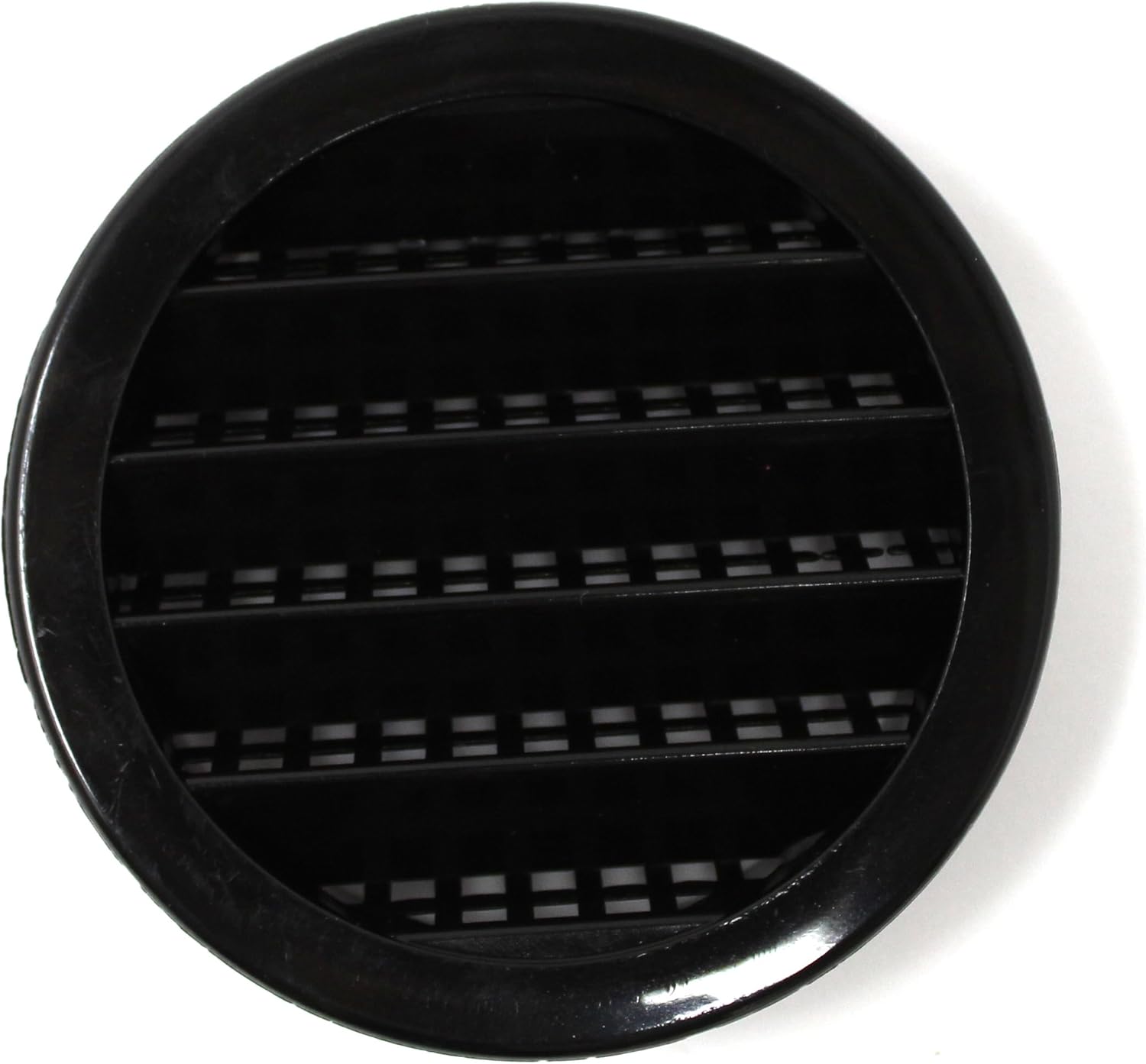 Black 4" Round Plastic Soffit Air Vent 50 Pack