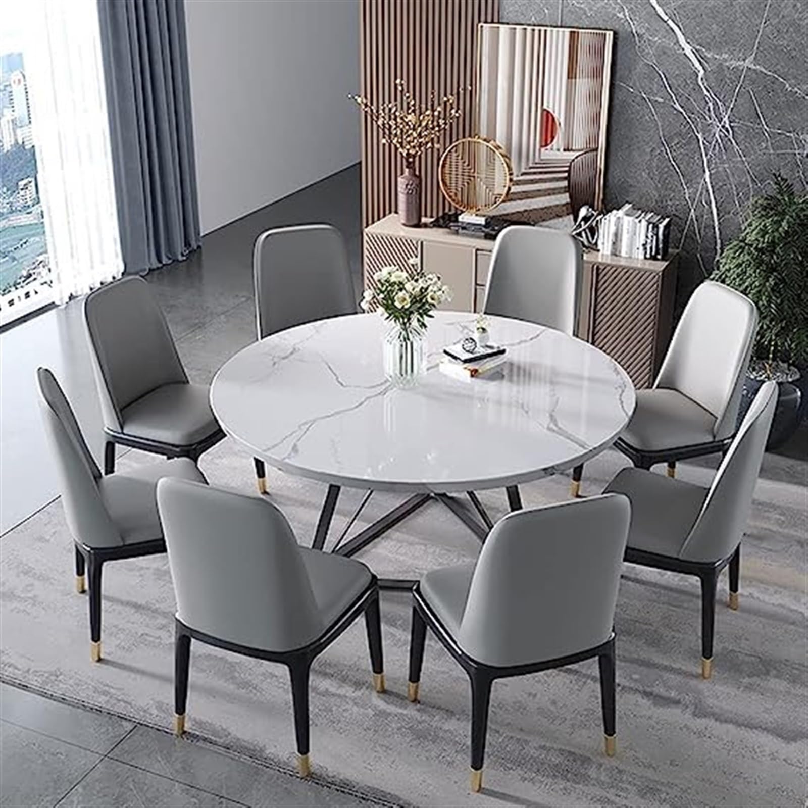 Amazon｜ダイニングチェア6脚セットモダンなPUレザーキッチンチェア