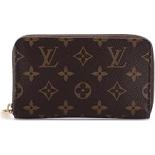Pre-Loved Zippy Compact Wallet Monogram Canvas, Brown