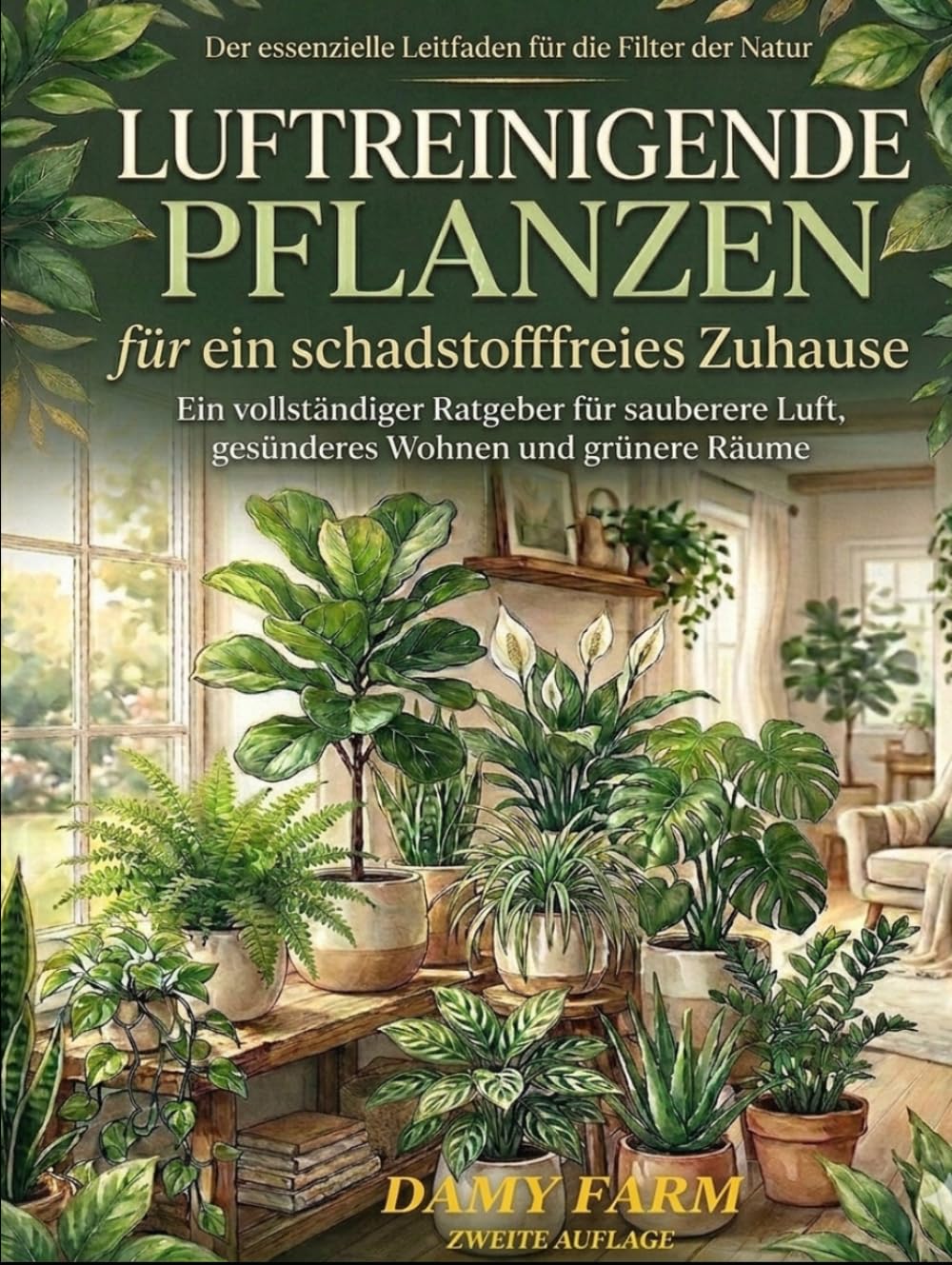 LUFTREINIGENDE PFLANZEN für ein schadstofffreies Zuhause: Ein vollständiger Ratgeber für sauberere Luft, gesünderes Wohnen und grünere Räume