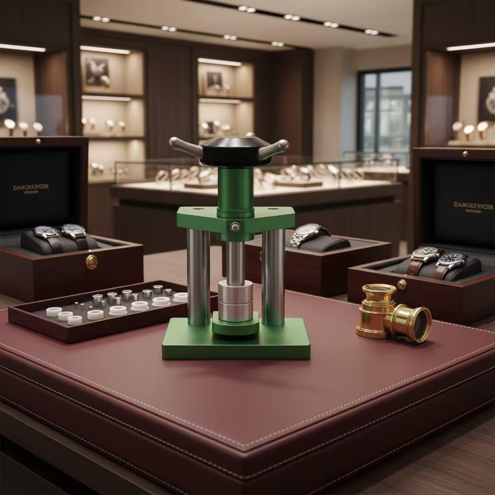 Chiudi Cassa Orologio a Vite Pressa da Banco Professionale Attrezzo per Riparazione Orologi, Laboratorio
