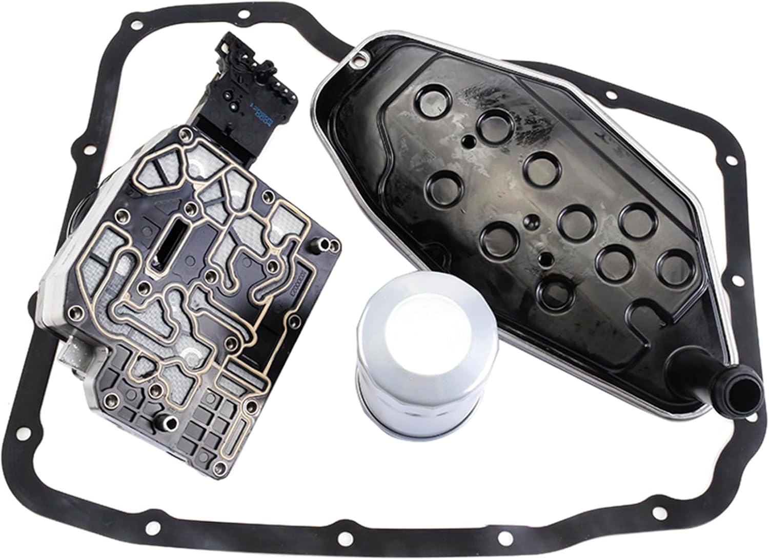 Transmission Solenoid Block Pack w/Filter Kit 545RFE 65RFE 66RFE 2009-2018 Gray Connector 4WD Fits Jeep Grand Cherokee Commander Dodge Durango Dakota Ram 1500 2500 3500 V8 GAS Chrysler Aspen