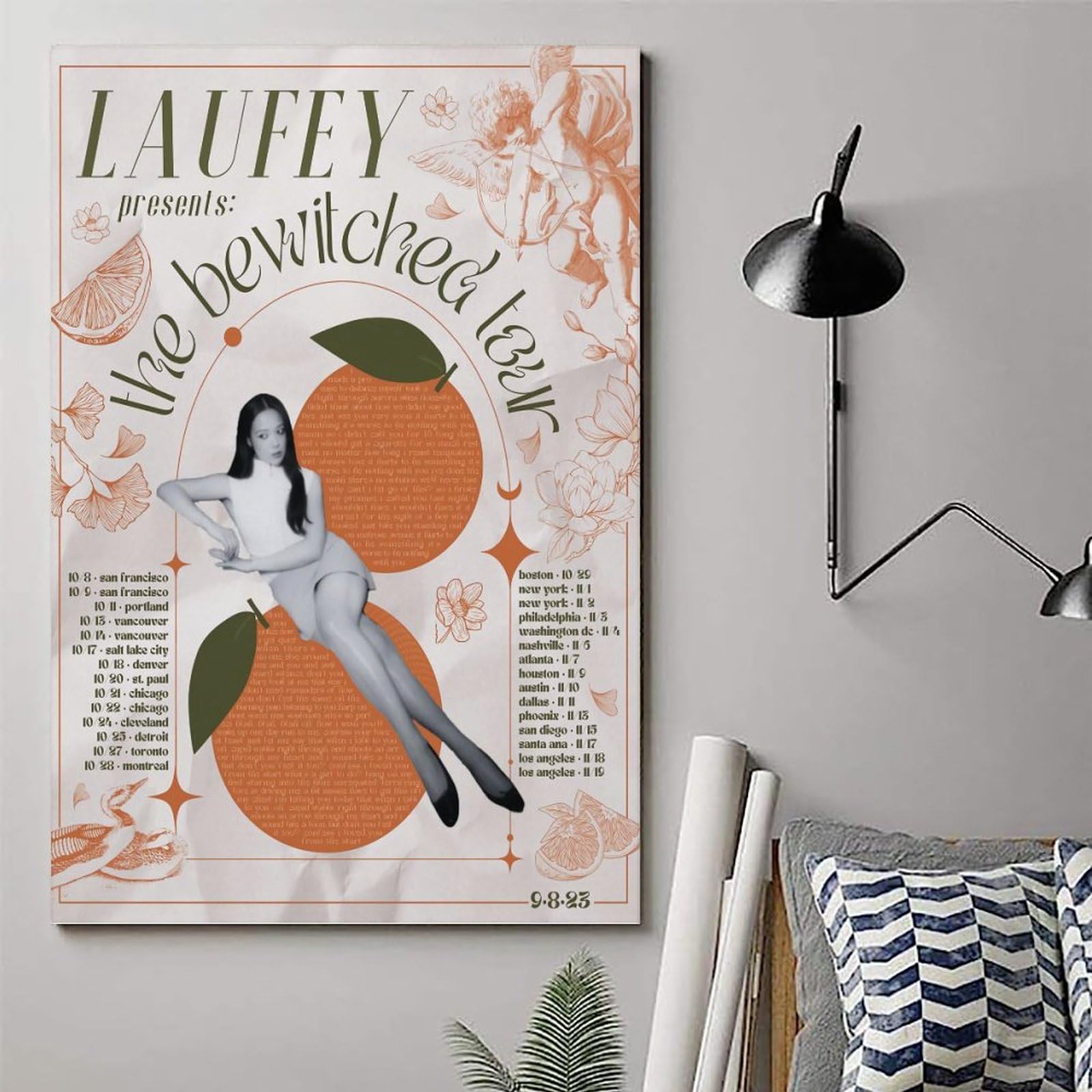 Aangepaste kunst aan de muur drjfhout: bohogaren muur hangen