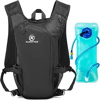 KAMCYCLE Trinkrucksack Laufweste Damen Laufrucksack Herren, Laufweste mit Trinkblase, Ultraleicht Running Vest Trinkrucksa...