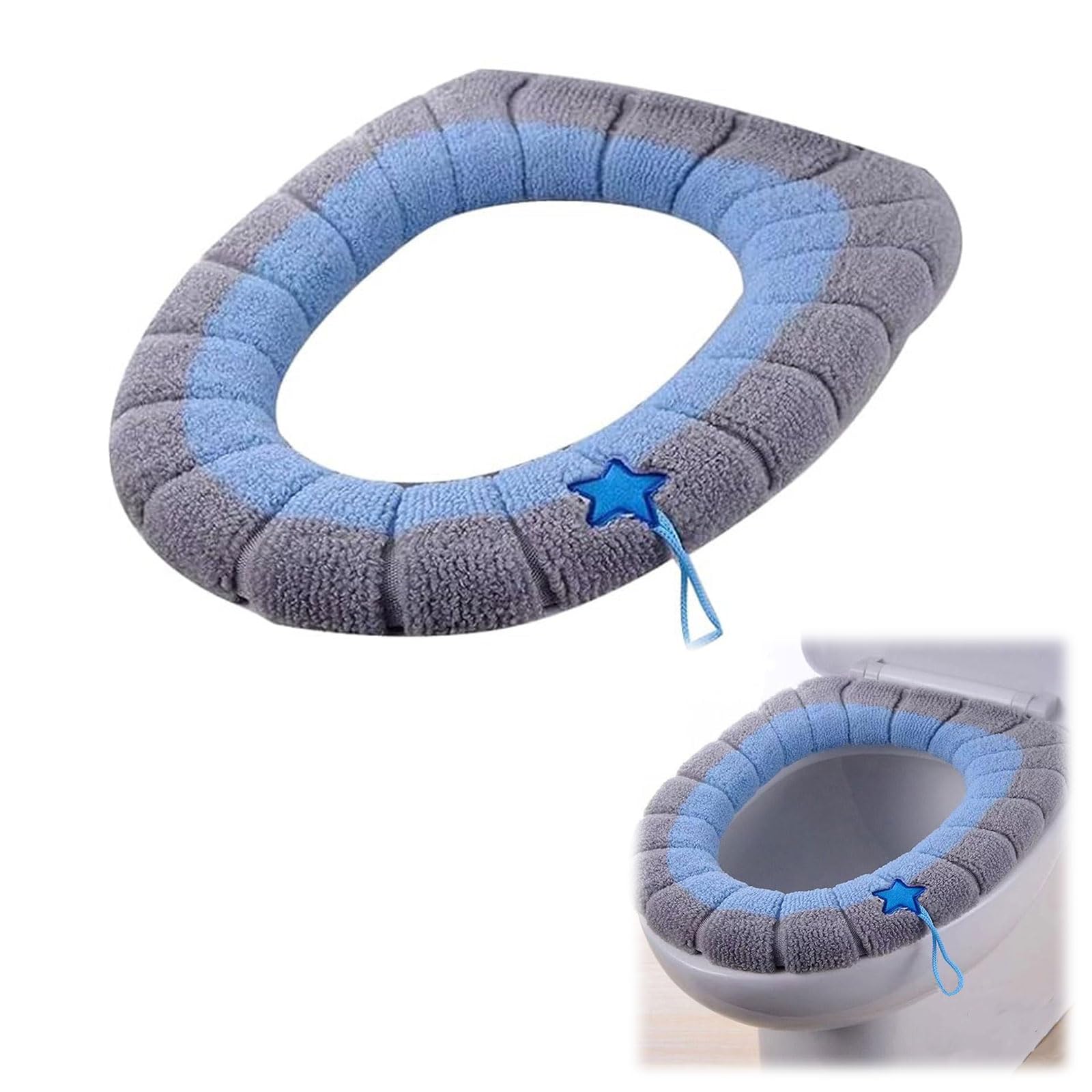 Lot De 4 Housses De Couvercle WC En Velours Doux – Lavables, Couleurs Vives & Élégantes