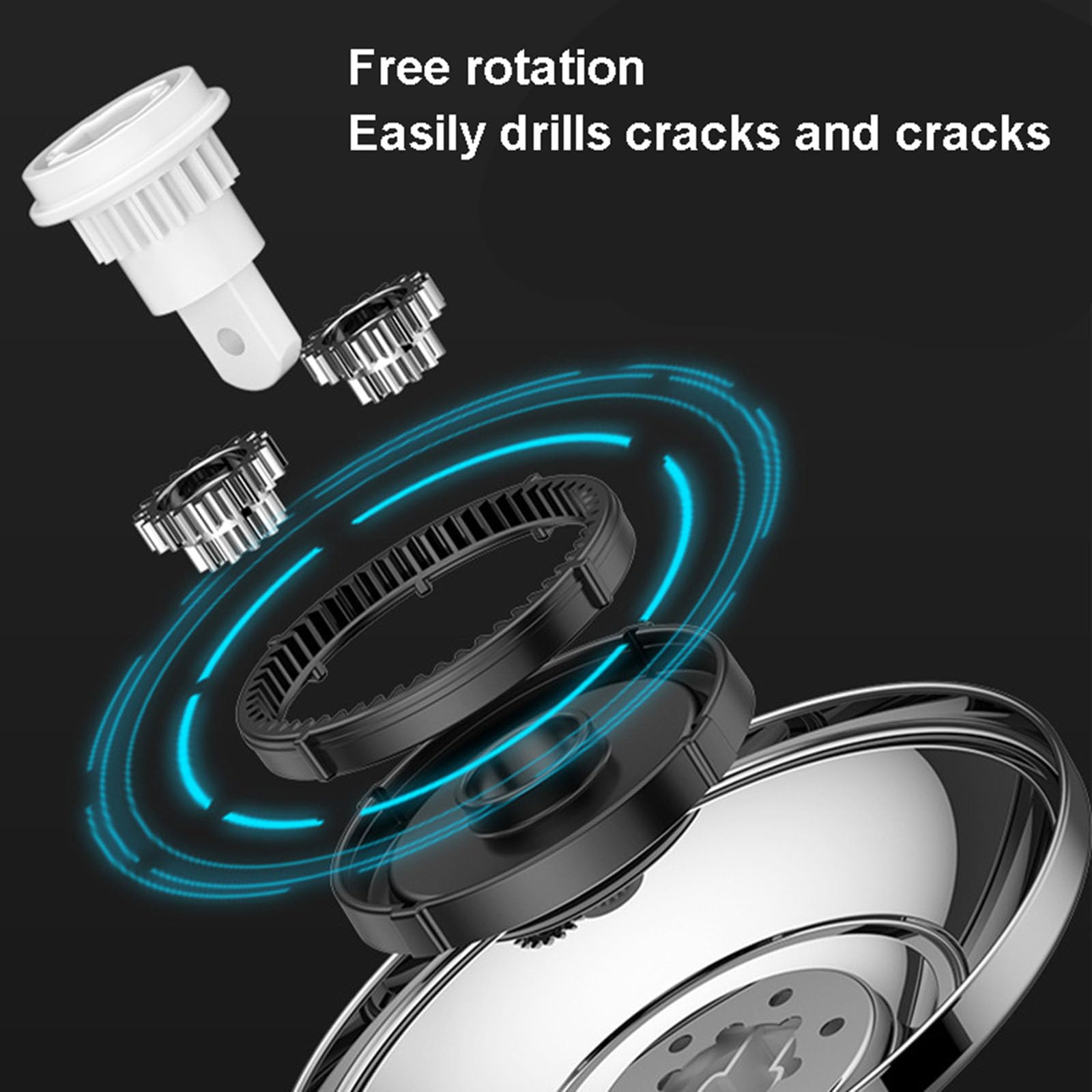 Juego de trapeador Giratorio y Cubo para Limpieza de Pisos, Sistema de trapeador y Cubo con escurridor, trapeador de Microfibra doméstico para Pisos de Madera Dura del hogar