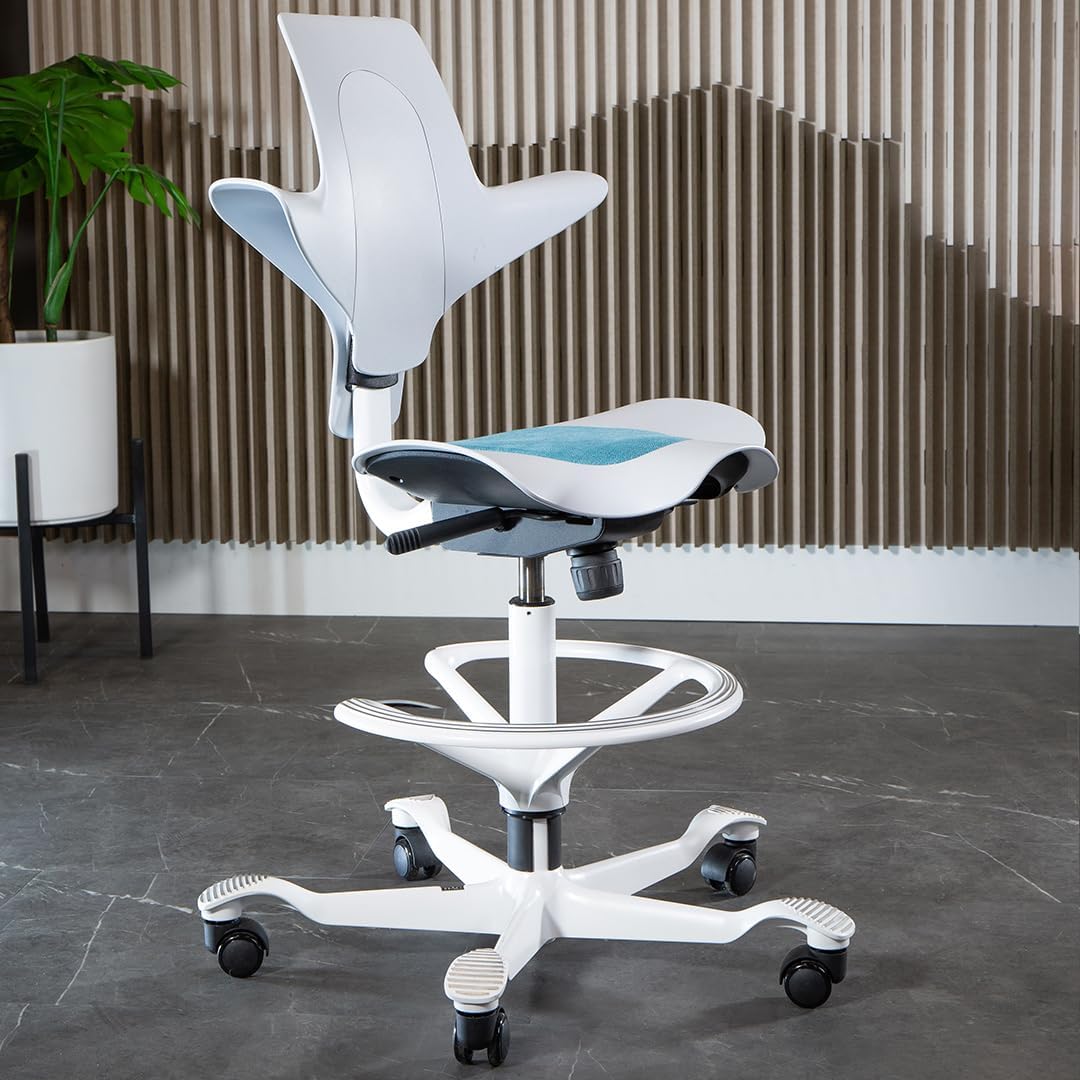 HAG Capisco White Footring- Footring Only-Chair Sold Separately (White)
