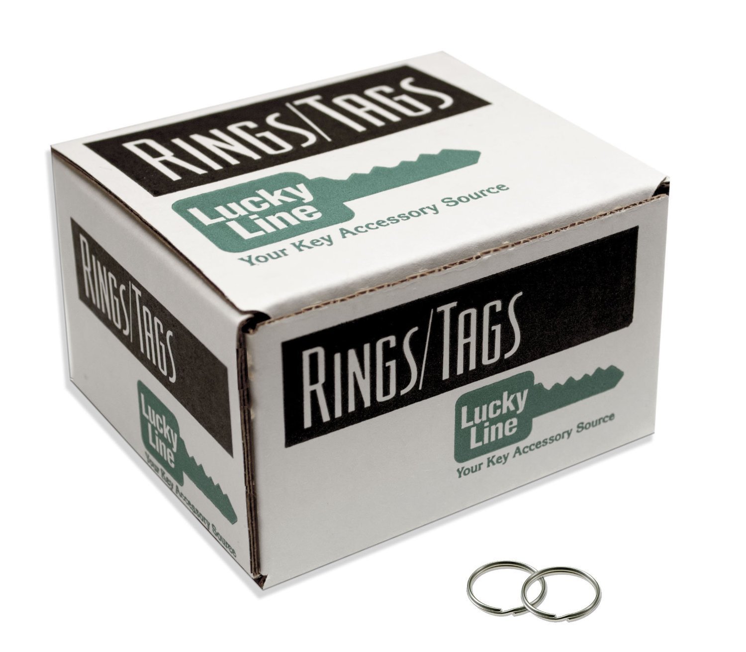 Lucky Line2" Nickel Plated Steel Split Ring, 50 per Box (77000)
