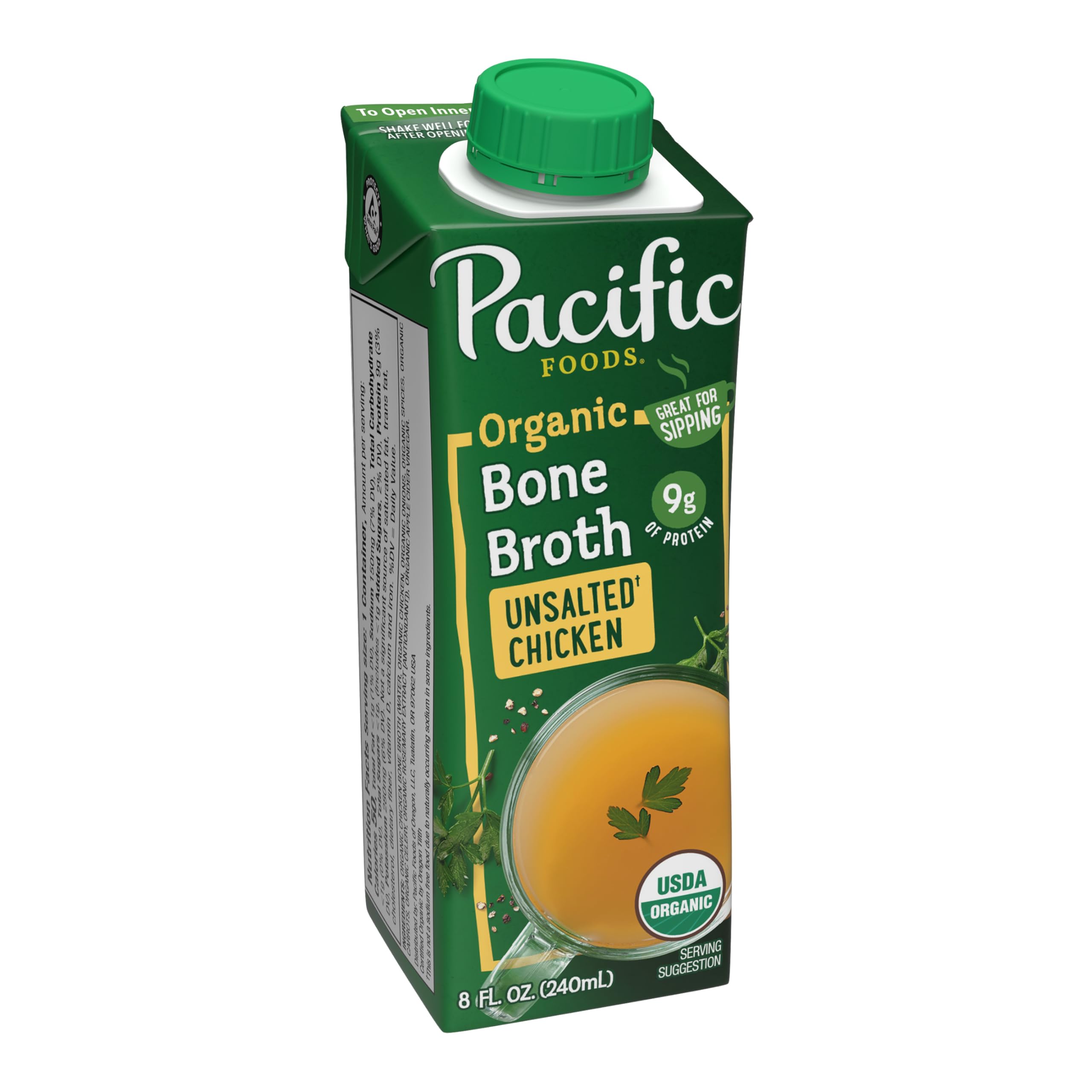 Pacific Foods Organic Chicken Bone Broth, 8oz