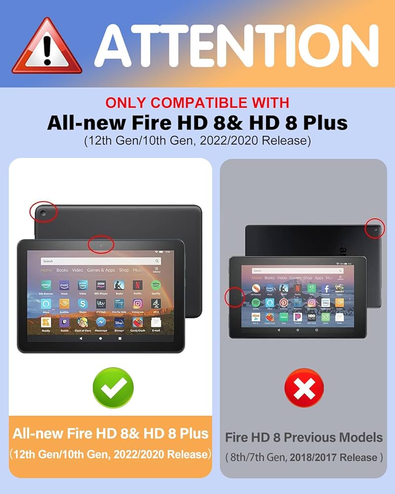 Amazon.co.jp: Kidcube Kindle Fire HD 8/8 Plusタブレット