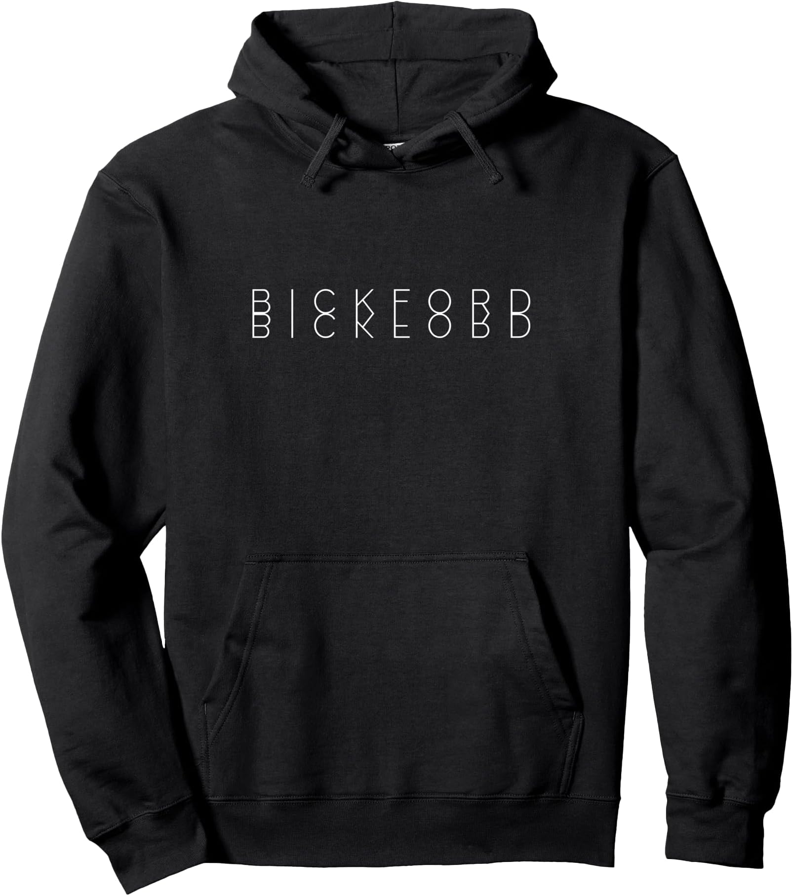 Bickford Reflections - Personalized Mirrored Last Name Art Pullover Hoodie