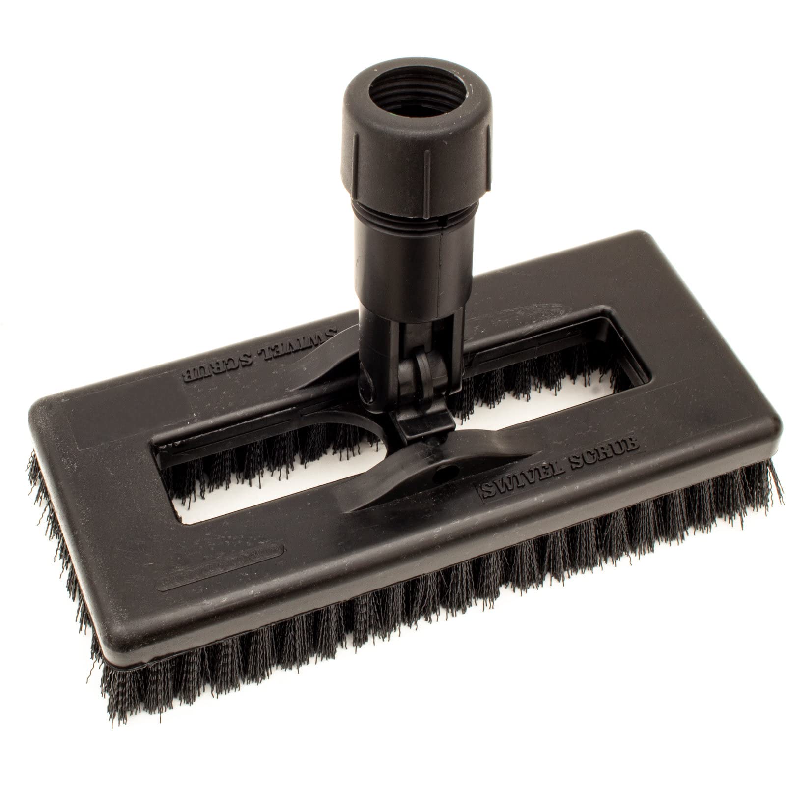 Sparta 3638831EC03 Polyester Rectangle Scrub Brush, Floor Brush, Cleaning Brush with Swivel Head For Cleaning, 8 Inches, Black