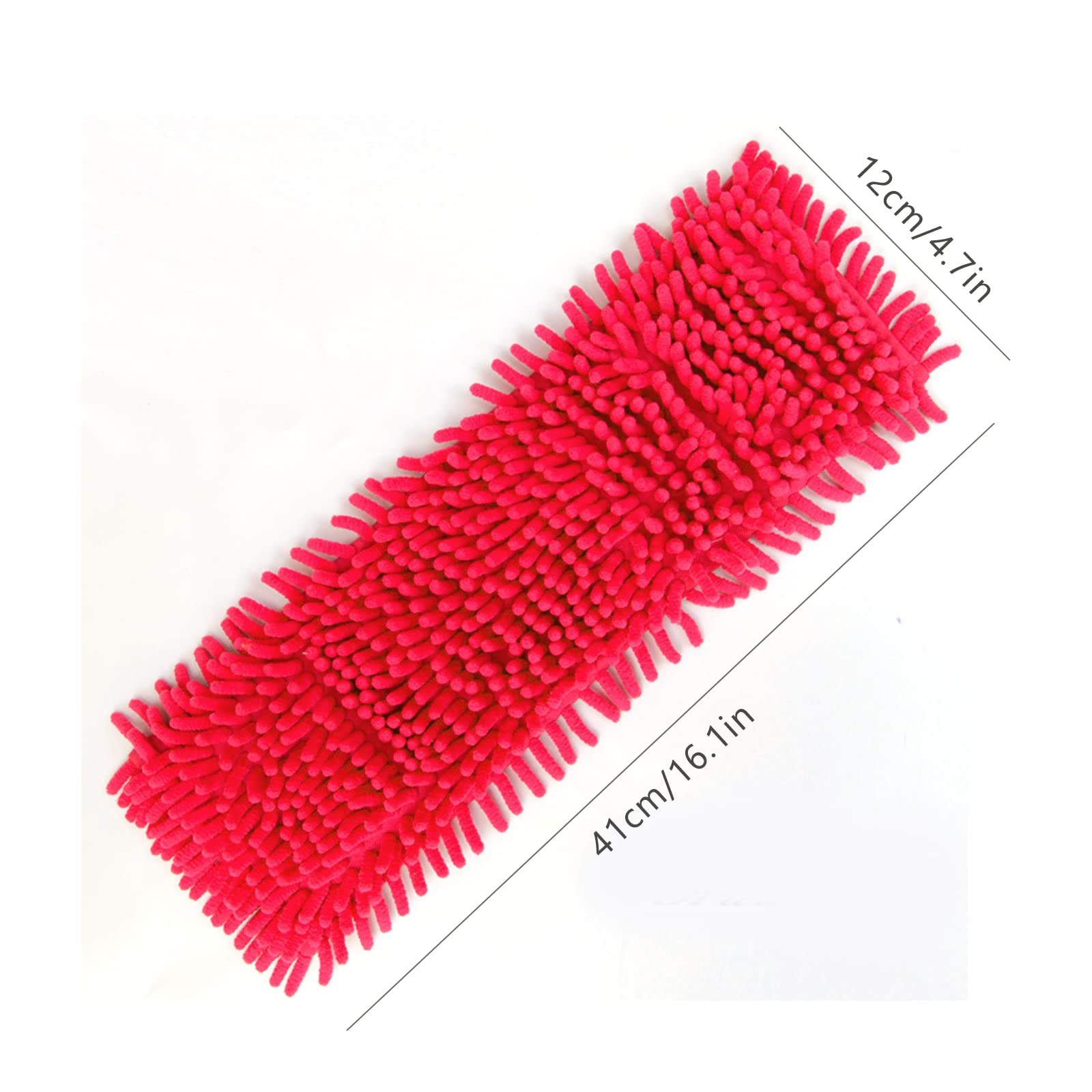 4-Pack Microfiber Chenille Mop Pads – Reusable, Washable, Fits Most Flat Mops, Great For Floors & More - View #3