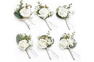 Ling's Moment White Baby's Breath Boutonniere