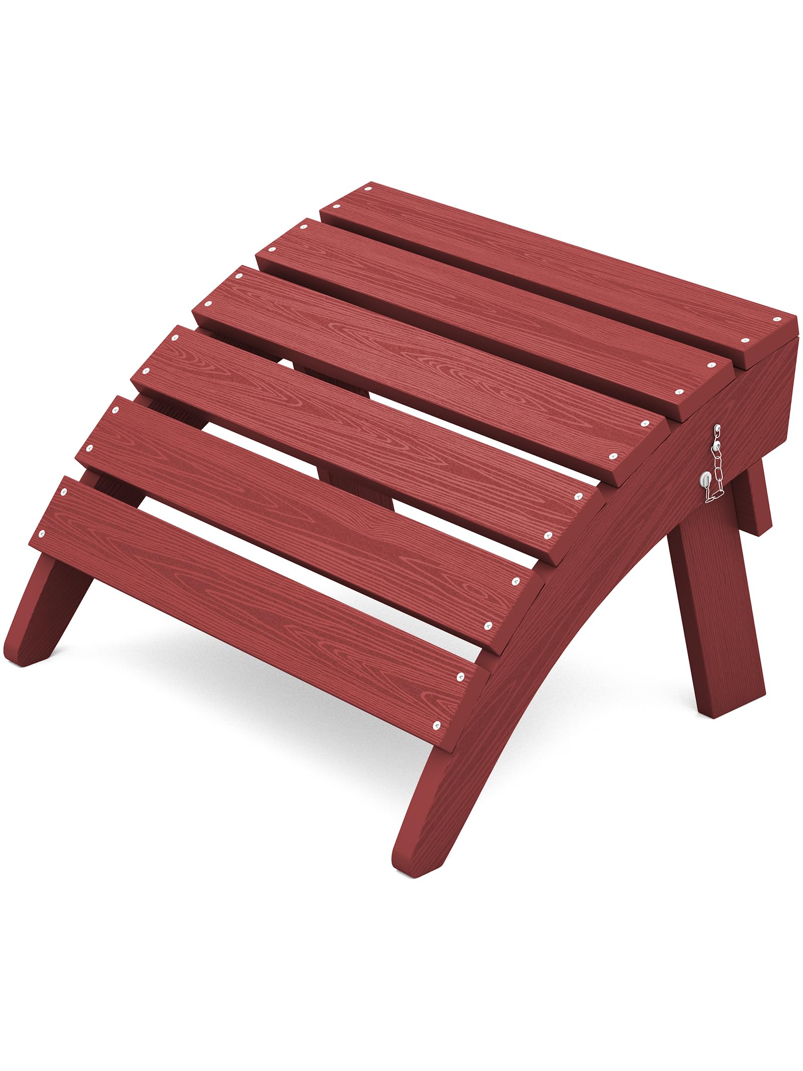 KINGYES Folding Adirondack Ottoman for Adirondack Chair, Red