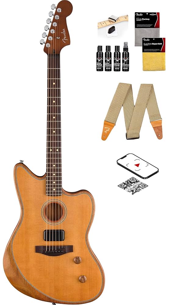 ギター Fender Acoustasonic Standard Jazzmaster Amazon.com: Fender Acoustasonic Standard Jazzmaster - Aged